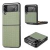 Kryty na mobil | Kryt Cross Pattern Slim hnedý – Samsung Galaxy Z Flip 3 | Kryty na mobil
