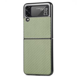 Kryty na mobil | Kryt Cross Pattern Slim zelený – Samsung Galaxy Z Flip 3 | Kryty na mobil