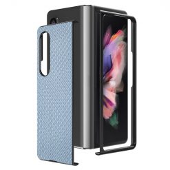Kryt Cross Pattern Slim modrý – Samsung Galaxy Z Fold 3 | Kryty na mobil Kryty na mobil | Kryt Cross Pattern Slim modrý – Samsung Galaxy Z Fold 3 | Kryty na mobil