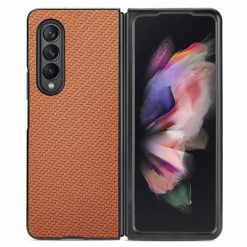 Kryt Cross Pattern Slim hnedý – Samsung Galaxy Z Fold 3 | Kryty na mobil Kryty na mobil | Kryt Cross Pattern Slim hnedý – Samsung Galaxy Z Fold 3 | Kryty na mobil