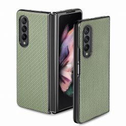 Kryt Cross Pattern Slim zelený – Samsung Galaxy Z Fold 3