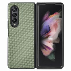 Kryty na mobil | Kryt Cross Pattern Slim zelený – Samsung Galaxy Z Fold 3 | Kryty na mobil