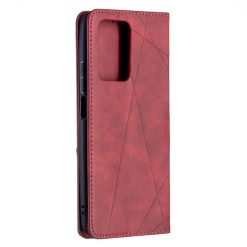 Kryty na mobil | Knižkové puzdro Rhombus červené – Xiaomi 11T / 11T Pro | Kryty na mobil