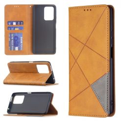 Knižkové puzdro Rhombus žlté – Xiaomi 11T / 11T Pro | Kryty na mobil Kryty na mobil | Knižkové puzdro Rhombus žlté – Xiaomi 11T / 11T Pro | Kryty na mobil