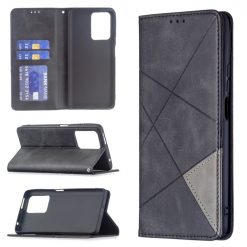 Kryty na mobil | Knižkové puzdro Rhombus čierne – Xiaomi 11T / 11T Pro | Kryty na mobil