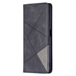 Kryty na mobil | Knižkové puzdro Rhombus čierne – Xiaomi 11T / 11T Pro | Kryty na mobil