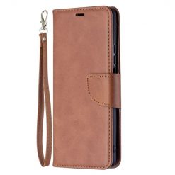 Kryty na mobil | Peňaženkové puzdro Retro Lambskin hnedé – Xiaomi 11T / 11T Pro | Kryty na mobil