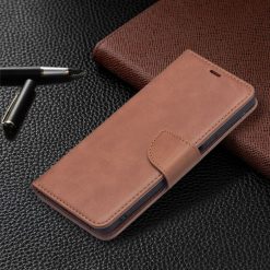 Kryty na mobil | Peňaženkové puzdro Retro Lambskin hnedé – Xiaomi 11T / 11T Pro | Kryty na mobil