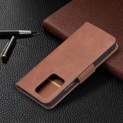 Kryty na mobil | Peňaženkové puzdro Retro Lambskin hnedé – Xiaomi 11T / 11T Pro | Kryty na mobil