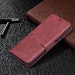 Kryty na mobil | Peňaženkové puzdro Retro Lambskin červené – Xiaomi 11T / 11T Pro | Kryty na mobil