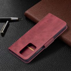 Kryty na mobil | Peňaženkové puzdro Retro Lambskin červené – Xiaomi 11T / 11T Pro | Kryty na mobil