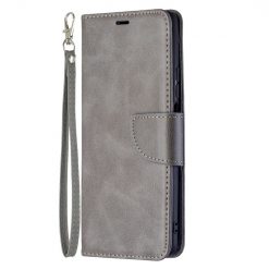Kryty na mobil | Peňaženkové puzdro Retro Lambskin sivé – Xiaomi 11T / 11T Pro | Kryty na mobil