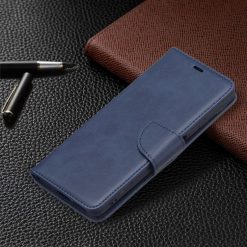 Kryty na mobil | Peňaženkové puzdro Retro Lambskin modré – Xiaomi 11T / 11T Pro | Kryty na mobil