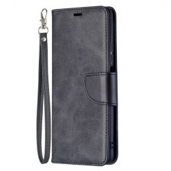 Kryty na mobil | Peňaženkové puzdro Retro Lambskin čierne – Xiaomi 11T / 11T Pro | Kryty na mobil