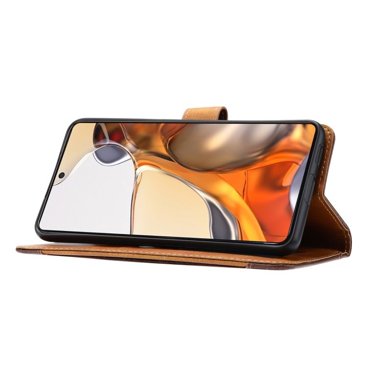 Knižkové puzdro Unique hnedé – Xiaomi 11T / 11T Pro | Kryty na mobil Kryty na mobil | Knižkové puzdro Unique hnedé – Xiaomi 11T / 11T Pro | Kryty na mobil