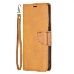 Kryty na mobil | Peňaženkové puzdro Retro Lambskin žlté – Samsung Galaxy A13 5G | Kryty na mobil