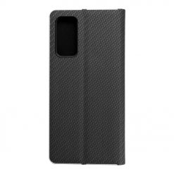 Kryty na mobil | Knižkové puzdro Luna Carbon čierne – Samsung Galaxy S20 FE | Kryty na mobil