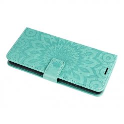 Kryty na mobil | Peňaženkové puzdro Mezzo mandala zelené – Apple iPhone 13 Pro Max | Kryty na mobil