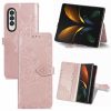 Peňaženkové puzdro Embossing Pattern Mandala Flower zelené – Samsung Galaxy Z Fold 3 | Kryty na mobil Kryty na mobil | Peňaženkové puzdro Embossing Pattern Mandala Flower zelené – Samsung Galaxy Z Fold 3 | Kryty na mobil