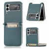 Kryty na mobil | Kryt Litchi Pattern Folding Leather čierny – Samsung Galaxy Z Flip 3 | Kryty na mobil