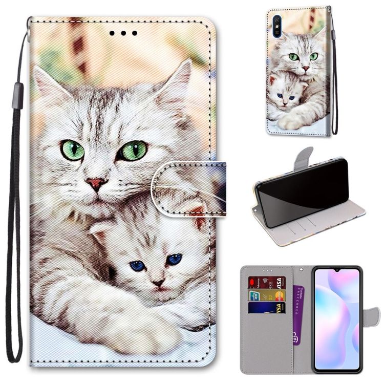 Knižkové Puzdro Trendy Cross Case Mačka A Mačiatko – Xiaomi Redmi 9A / 9AT | Kryty na mobil Kryty na mobil | Knižkové Puzdro Trendy Cross Case Mačka A Mačiatko – Xiaomi Redmi 9A / 9AT | Kryty na mobil