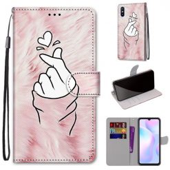 Kryty na mobil | Knižkové puzdro Trendy Cross case Srdce – Xiaomi Redmi 9A / 9AT | Kryty na mobil