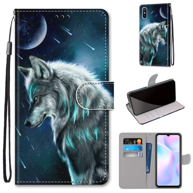 Knižkové puzdro Trendy Cross case Nočný vlk – Xiaomi Redmi 9A / 9AT | Kryty na mobil Kryty na mobil | Knižkové puzdro Trendy Cross case Nočný vlk – Xiaomi Redmi 9A / 9AT | Kryty na mobil