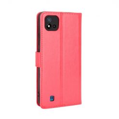 Kryty na mobil | Knižkové puzdro Shockproof Horse Texture červené – Realme C11 2021 | Kryty na mobil