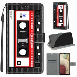 Knižkové puzdro Trendy Cross case Magnetofónová páska – Samsung Galaxy A12 / M12