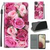 Kryty na mobil | Knižkové puzdro Trendy Cross case Ruža s kvapkami – Samsung Galaxy A12 / M12 | Kryty na mobil