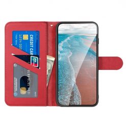 Kryty na mobil | Peňaženkové puzdro Embossing Pattern Jeleň červené – Xiaomi Redmi 9A / 9AT | Kryty na mobil