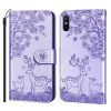 Kryty na mobil | Peňaženkové puzdro Embossing Pattern Jeleň hnedé – Xiaomi Redmi 9A / 9AT | Kryty na mobil