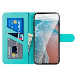 Kryty na mobil | Peňaženkové puzdro Embossing Pattern Jeleň zelené – Xiaomi Mi 11 Lite | Kryty na mobil