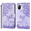 Kryty na mobil | Peňaženkové puzdro Embossing Pattern Jeleň hnedé – Xiaomi Mi 11 Lite | Kryty na mobil