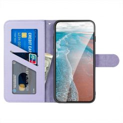 Peňaženkové puzdro Embossing Pattern Jeleň fialové – Xiaomi Mi 11 Lite | Kryty na mobil Kryty na mobil | Peňaženkové puzdro Embossing Pattern Jeleň fialové – Xiaomi Mi 11 Lite | Kryty na mobil