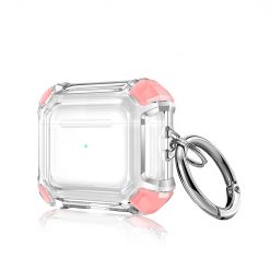 Kryty na mobil | Puzdro Anti-drop case transparentno-ružové – Apple AirPods 3 | Kryty na mobil