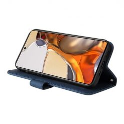 Kryty na mobil | Knižkové puzdro Skin Feel case modré – Xiaomi 11T / 11T Pro | Kryty na mobil