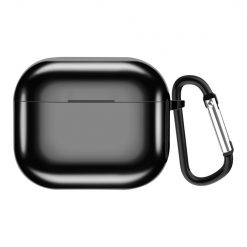 Kryty na mobil | Puzdro Electroplating case čierne – Apple AirPods 3 | Kryty na mobil