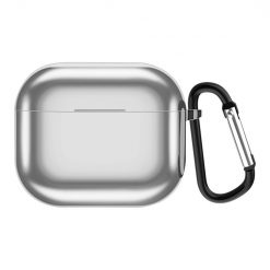Puzdro Electroplating case strieborné – Apple AirPods 3 | Kryty na mobil Kryty na mobil | Puzdro Electroplating case strieborné – Apple AirPods 3 | Kryty na mobil