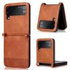 Kryty na mobil | Kryt Retro Leather modrý – Samsung Galaxy Z Flip 3 | Kryty na mobil