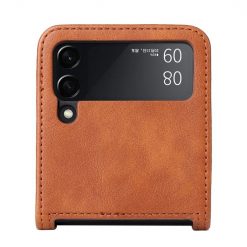 Kryty na mobil | Kryt Retro Leather hnedý – Samsung Galaxy Z Flip 3 | Kryty na mobil