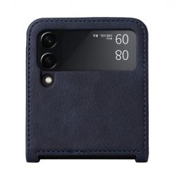 Kryty na mobil | Kryt Retro Leather modrý – Samsung Galaxy Z Flip 3 | Kryty na mobil