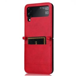 Kryty na mobil | Kryt Retro Leather červený – Samsung Galaxy Z Flip 3 | Kryty na mobil