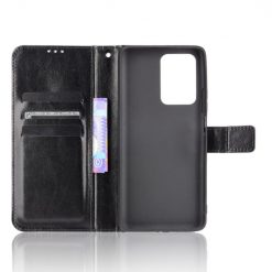 Kryty na mobil | Knižkové puzdro Shockproof Horse Texture čierne – Xiaomi 11T / 11T Pro | Kryty na mobil