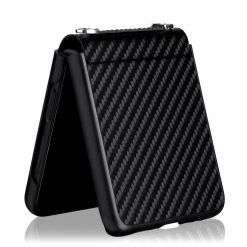 Kryty na mobil | Kryt Carbon Fiber čierny – Samsung Galaxy Z Flip 3 | Kryty na mobil