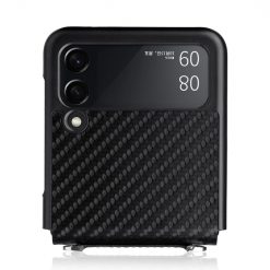 Kryty na mobil | Kryt Carbon Fiber čierny – Samsung Galaxy Z Flip 3 | Kryty na mobil