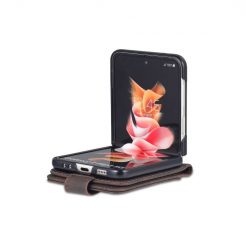 Peňaženkové puzdro AZNS Dream hnedé – Samsung Galaxy Z Flip 3 | Kryty na mobil Kryty na mobil | Peňaženkové puzdro AZNS Dream hnedé – Samsung Galaxy Z Flip 3 | Kryty na mobil
