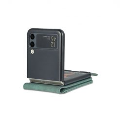 Kryty na mobil | Peňaženkové puzdro AZNS Dream zelené – Samsung Galaxy Z Flip 3 | Kryty na mobil