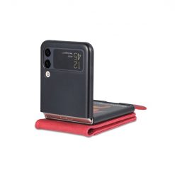 Peňaženkové puzdro AZNS Dream červené – Samsung Galaxy Z Flip 3 | Kryty na mobil Kryty na mobil | Peňaženkové puzdro AZNS Dream červené – Samsung Galaxy Z Flip 3 | Kryty na mobil