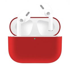 Silikónové puzdro Solid case červené – Apple AirPods Pro